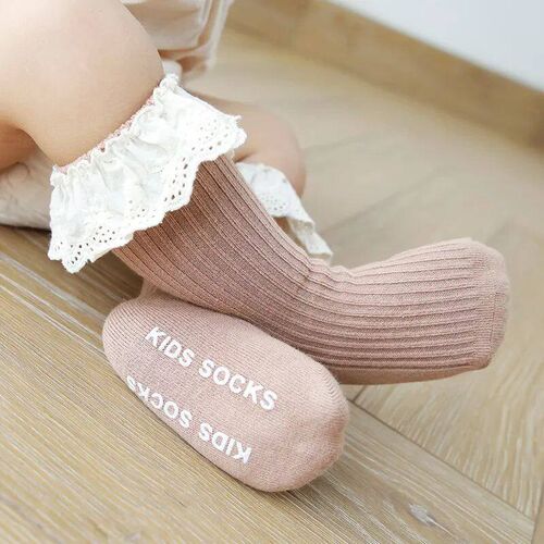 Baby Socks Girl Newborn Infantil Kid Knee High Lace Socks To