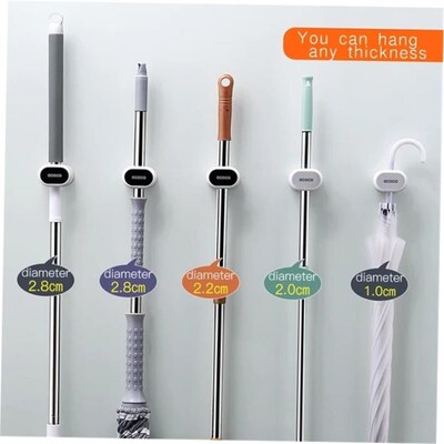 Mop Broom Holder Wall Mounted Mop Holder Hanger Mop Hook