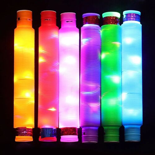 Luminous LED Color Popular Tube Telescopic Toys Wholesale Ki