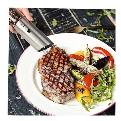 Electric Salt and Pepper Grinder Set USB Rechargeable Eletri