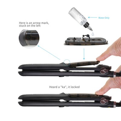 Steam Flat hair straightener ceramic plate 卷直发器陶瓷夹板