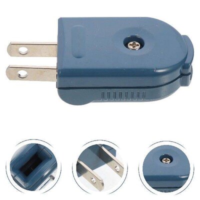 6 Pcs Rotatable Electrical Plug Straight Blade Replacement