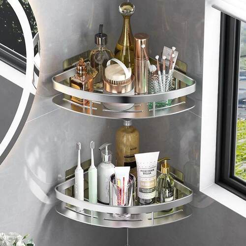 Bathroom Shelves No-drill Wall Mount Corner Shelf Shower Sto