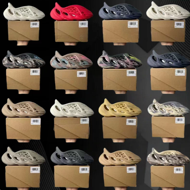 纯原正版yeezy椰子洞洞鞋foam Runner侃爷同款踩屎感男女凉拖鞋夏