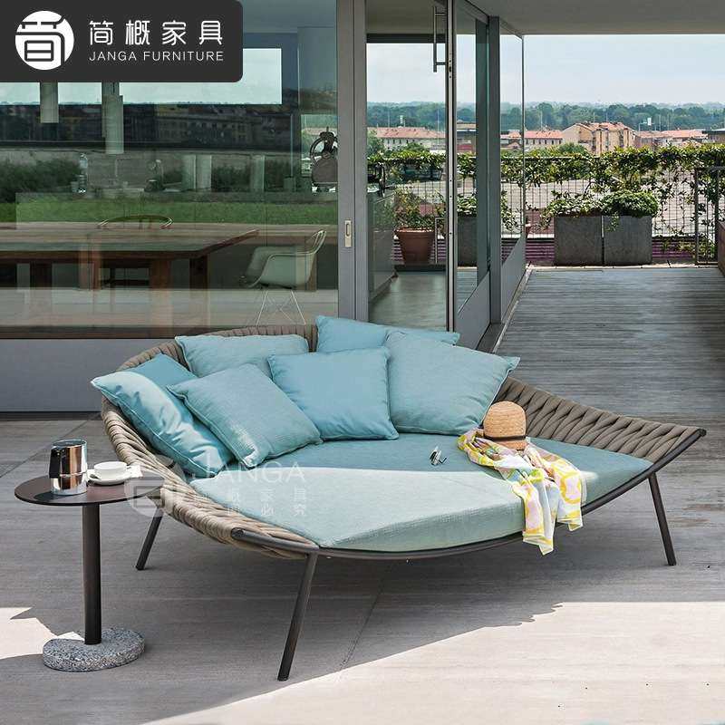 户外别墅庭院日光浴躺床露天泳池藤编躺椅创意设计师民宿阳台沙发,3C数码配件,其它配件,淘宝优惠券,粉丝福利购,淘宝优惠卷