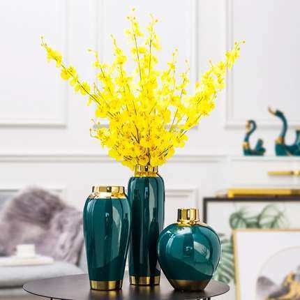 轻奢风格花瓶办公室电视柜摆件客厅陶瓷工艺品简约现代室内餐桌花,3C数码配件,其它配件,淘宝优惠券,粉丝福利购,淘宝优惠卷