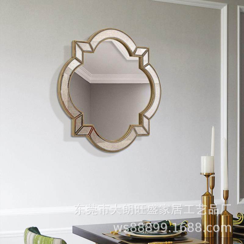 欧式复古梳妆镜壁挂餐厅客厅玄关装饰镜法式轻奢卫生间浴室化妆镜,鲜花速递/花卉仿真/绿植园艺,割草机/草坪机,淘宝优惠券,粉丝福利购,淘宝优惠卷