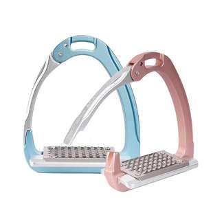 意大利Acavallo轻靓马镫骑士马蹬马术脚踏安全镫洛奇马具8211038