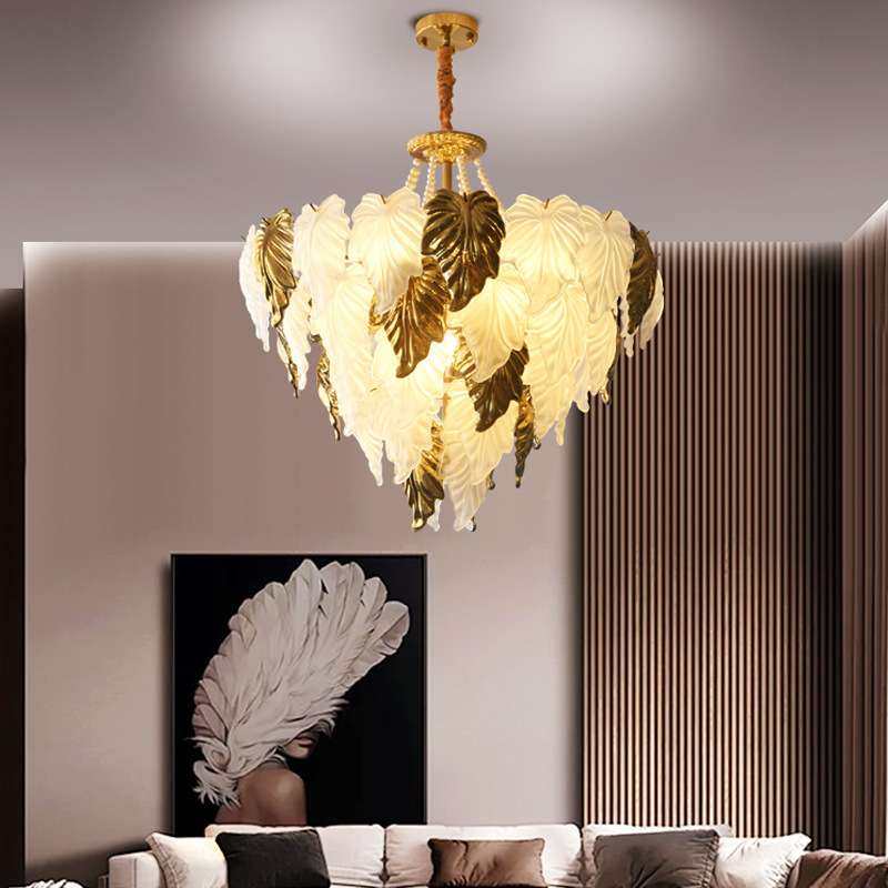 法式轻奢风复古客体餐厅卧室灯别墅酒店大气创意吊灯叶片吸顶灯,3C数码配件,其它配件,淘宝优惠券,粉丝福利购,淘宝优惠卷
