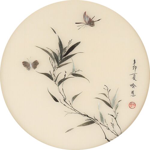 苏绣刺绣手工diy套件自绣材料包初学古风自绣入门针迹竹子