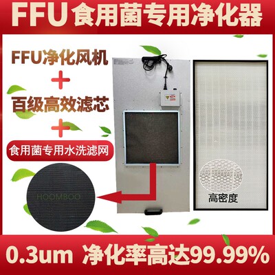 食用菌接种百级除尘FFU空气过滤器FFU高效净化器 工业FFU风机滤芯