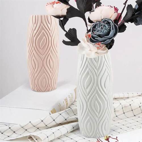 Nordic Style Plastic Imitation Glaze Vase Modern High Qualit