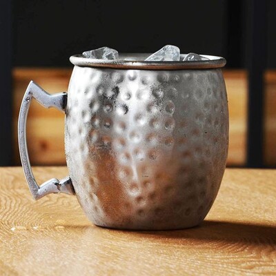 copper-plated glass Moscow mule glass cocktail bar beer mugs