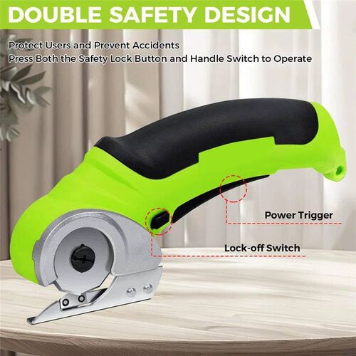 ABWZ-Cordless Electric Fabric Scissors, Power Rotary Cutter,