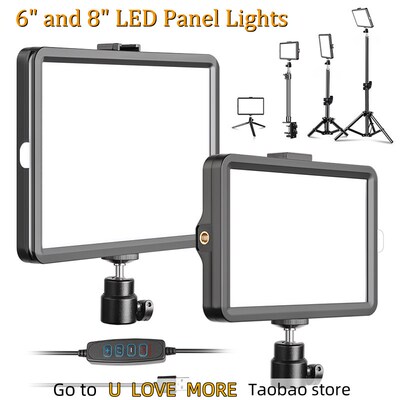 LED Video Light Photography Selfie Dimmable Panel Lighting P