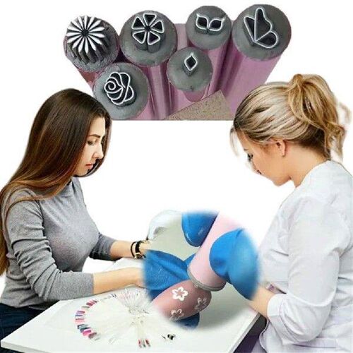 16Pcs Nail Art Stamp Pen Set Flower Nail Stamp Pen with