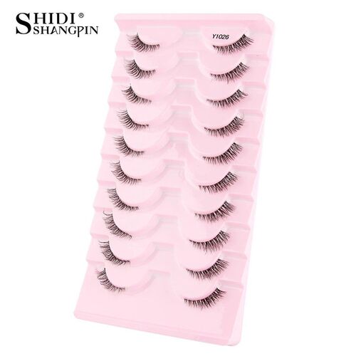 Half Lashes Mink Eyelashes Natural Soft Cat Eye False Eyelas