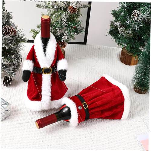 Christmas dress wine bottle cover Christmas decorations
