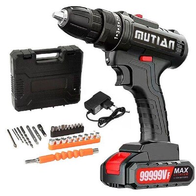28 in 1 Cordless Drill Set Electric Power Drill 3/8-Inch