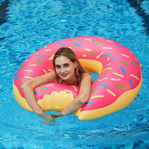 Rooxin Donut Swimming Ring Inflatable Swim Pool Float For Ki