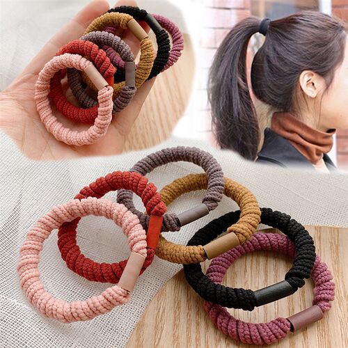 7 Style Girls Nylon High Elastic Hair Bands Children Ponytai