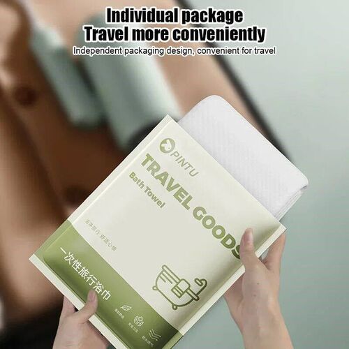 Large Disposable Bath Towel Thick Compressed Towel Travel Qu