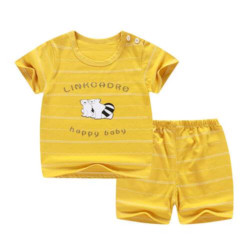 Casual Kids Clothes 2 Piece Set Clothing Green Cool Boy T-sh
