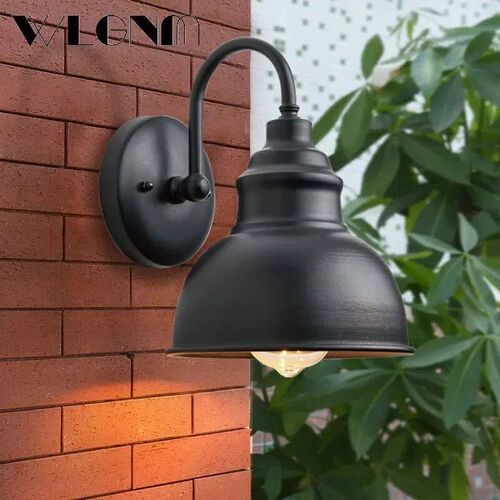 Industrial Outdoor Wall Sconce Vintage Iron 19cm Copper Colo