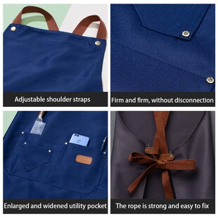 New Fashion Kitchen Aprons for Woman Men Chef Work Apron