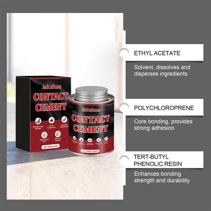 JAKEHOE 接触胶粘合剂 柔性粘接防水耐热木工皮革家具修理专用