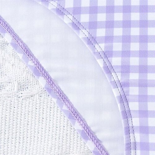 Fashion Slanted Shoulder Plaid Teenage Girls one piece Swims