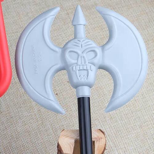 Halloween props Weapon Scythe Axe Devil fork Big axe Red Dev