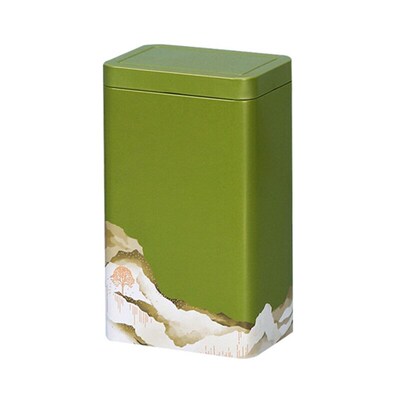 Metal Tinplate Box Japanese Tea Container Jar Green Tea Stor