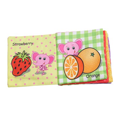 8/10pages Baby Rattles Mobiles Toy Childrens Cloth Book New