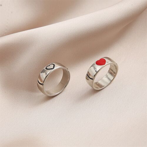 Simple Couple Ring Men and Women Rings Combination Ins Wind
