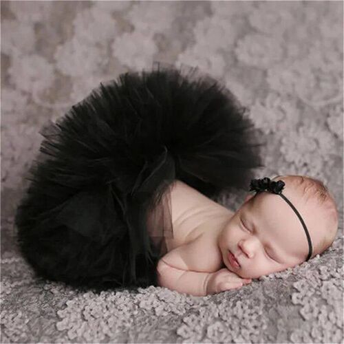 Fluffy Sunflower Tutu Set Baby Yellow Tutu Skirt with Headba