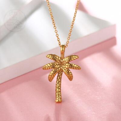 。Personalized design exquisite two-color coconut tee Neckla