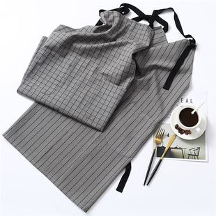 striped apron sleeveless apron home apron smock