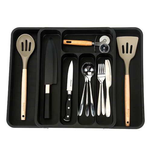 Double drawer storage box, kitchen chopsticks, cutlery, mul
