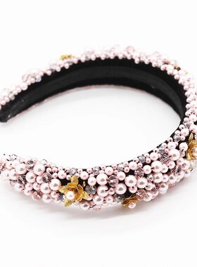 Granular Crystal Sponge Hairband fashion net red hair access