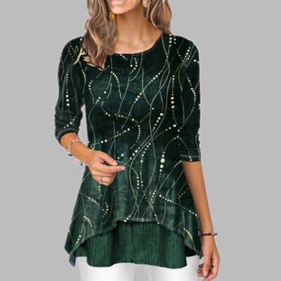 2020 Spring summer Fashion Elegant Plus Size Fashion Women D