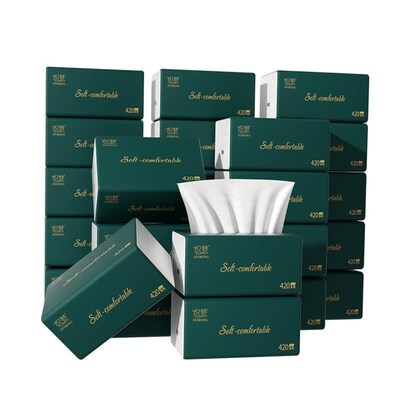Facial Tissue Napkin Paper 4 Ply Scentless 60 Count 10Packs