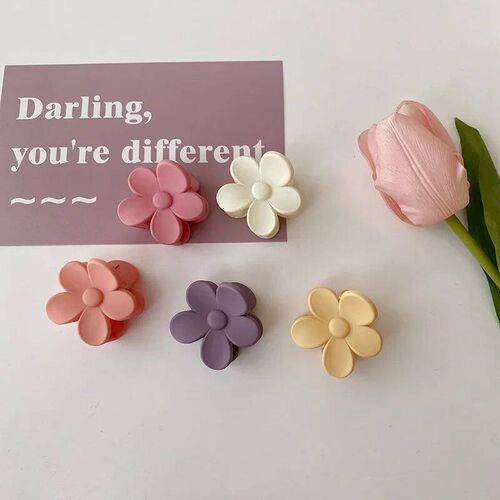 6PCS/Lot Flower Hair Claws Clips Women Girls Sweet Colorful