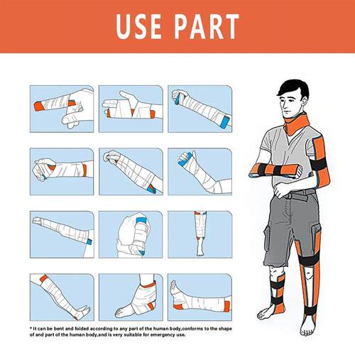 CARBOU First Aid Universal Aluminum Splint Roll Medical Surv