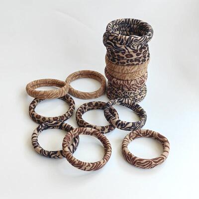 5.5CM high elasticity seamless leopard print thick headband