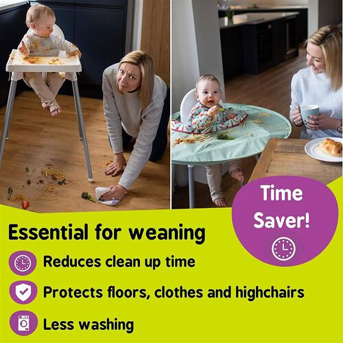 Baby Eating Table Mat Infant Feeding ver For High Chair Lear