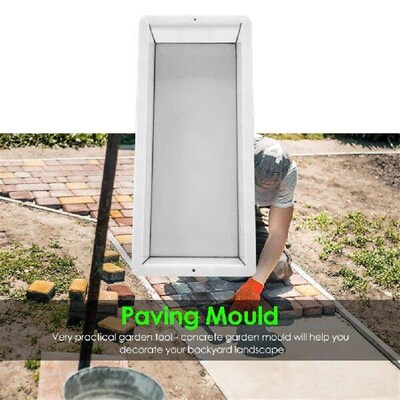 Garden DIY Path Paving Moulds Reuse Stepping Rectangle