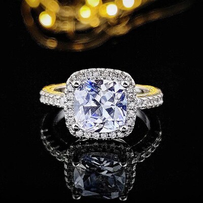 Size 11 12 13 Wedding Engagement Promise Rings Pink Color Bl