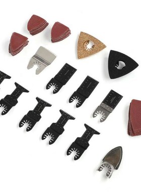 102Pcs Multitool Blades Kit Triangular Finger Sandpaper Osci