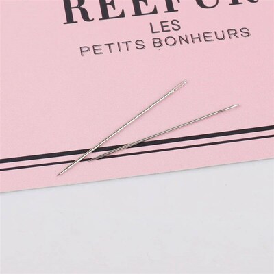 Hot 25Pcs/lot Stainless Steel Large Eye Sewing Needles Sewin